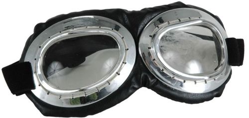 Glasses Aviator Goggles Black/Clear