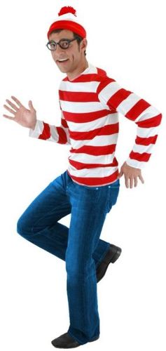 Where's Waldo Men's Costume Kit- Small/Medium