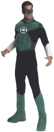 Green Lantern Deluxe Muscle Costume- Men's Extra Large