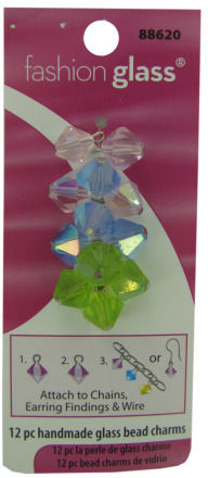18-Pack Glass Bead Charms Case Pack 24