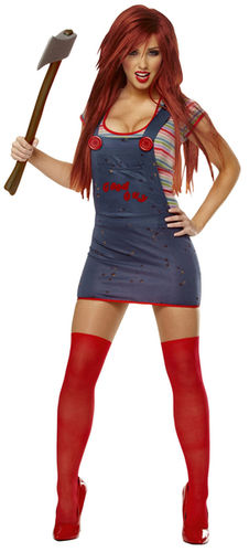 Women's Costume: Sexy Chucky- Large