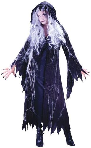 Women's Costume: Spider Web Gauze Ghost- Small/Medium