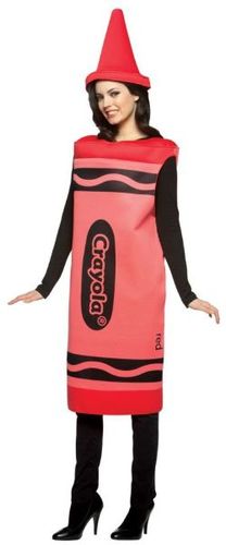 Women's Costume: Red Crayola- Small/Medium