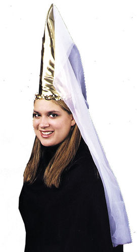Gothic Cone Hat Gold 1 Size