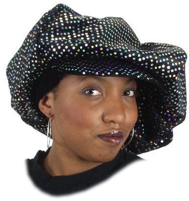 Hat Fat Boy Disco Sequins Black