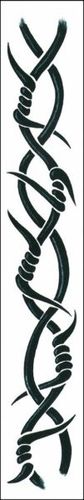Tattoo Barbed Wire Armband Case Pack 2