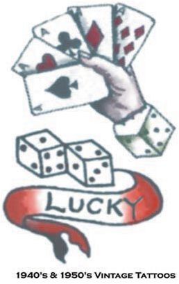 Tattoo Vintage Lucky 1940 1950 Case Pack 2