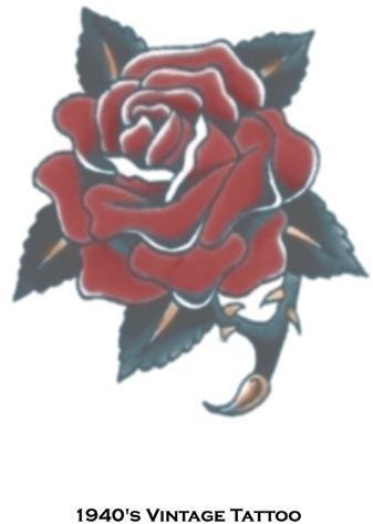 Tattoo Vintage Rose Case Pack 2