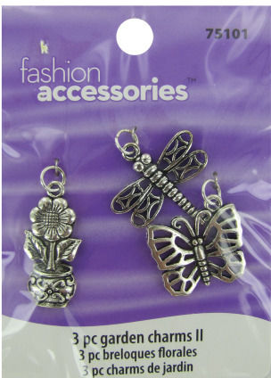3-Pack Metal Garden Charms Case Pack 24