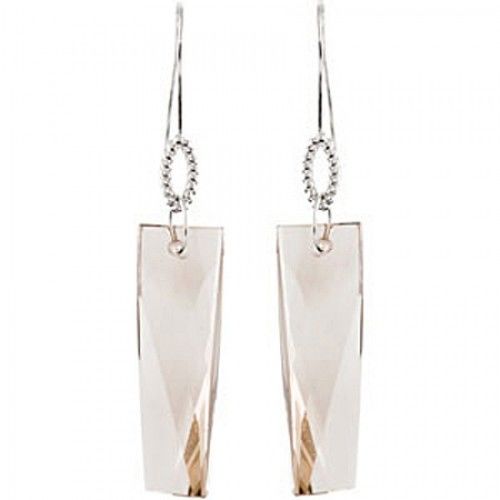 Smoky Quartz Irregular Shape Dangle Earrings 3 Carats