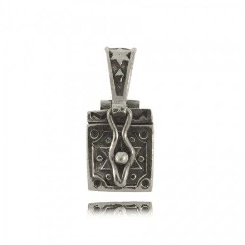 Prayer Box Pendant W/ Star of David in Sterling Silver
