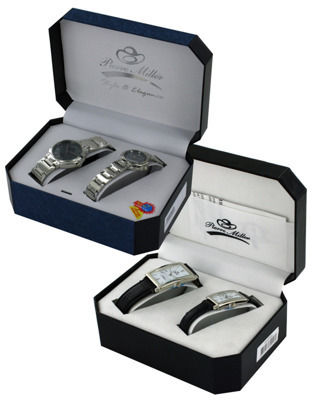 Set of 2 His and Her Bracelet Watches