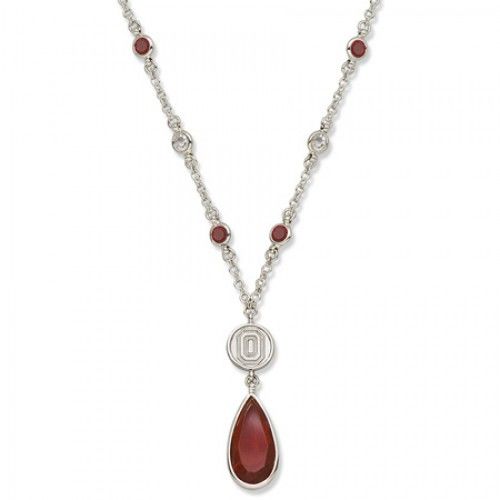 Ohio State University Buckeyes Necklace - Red Crystal