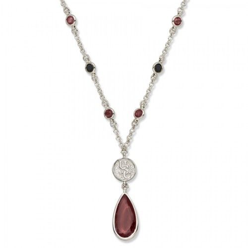 University so Carolina Gamecocks Necklace - Red Crystal