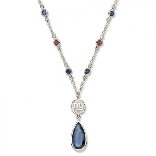 New York Giants Giants Necklace - Blue Crystal