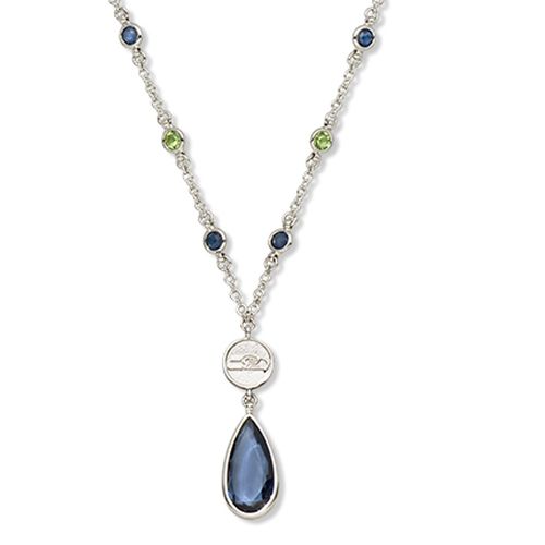 Seattle Seahawks Seahawks Necklace - Blue Crystal