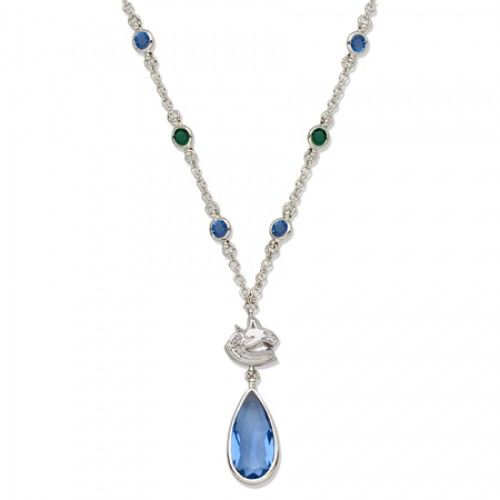 Vancouver Canucks Canucks Necklace - Blue Crystal