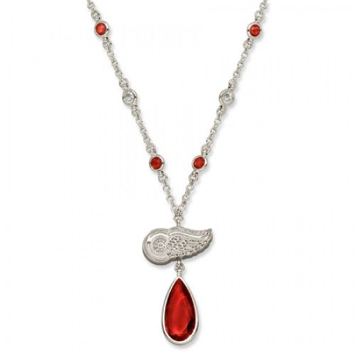 Detroit Red Wings Red Wings Necklace - Red Crystal