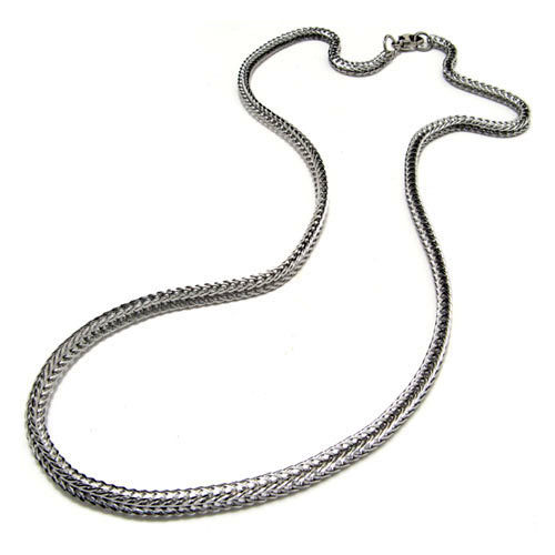 Personality Designed Snakeskin Pattern Steel Titanium Necklace