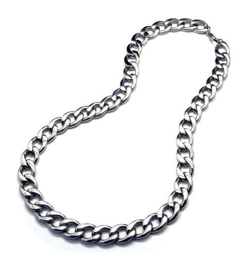 Wide & Thick Styled Chain Necklace Steel Titanium Jewelry