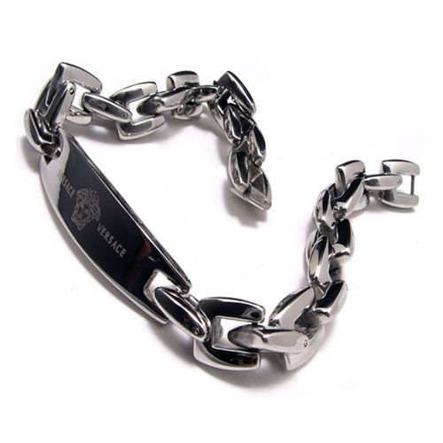 Smooth Titanium Steel Styled Chain Bracelet for Men