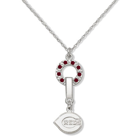 Cincinnati Reds Necklace - Mvp with Logo & Crystals