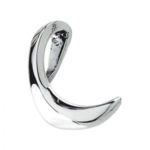 14k White Gold Ribbon Chain Slide New