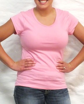 Ladies Pink Short Sleeve Top Case Pack 11