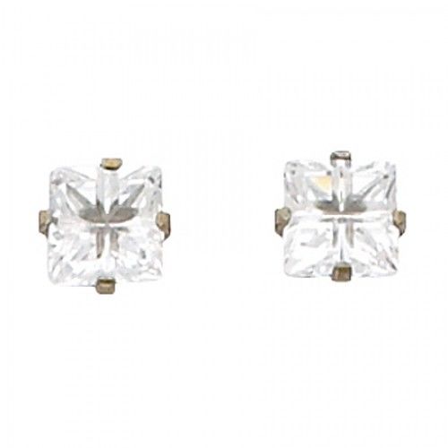 Young Kid'S & Baby Cz Piercing Earrings with Nickel Plating