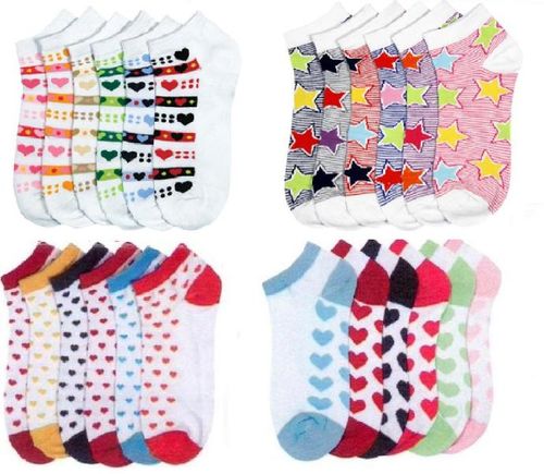 Ladies Ankle Socks-Assorted Designs Case Pack 192