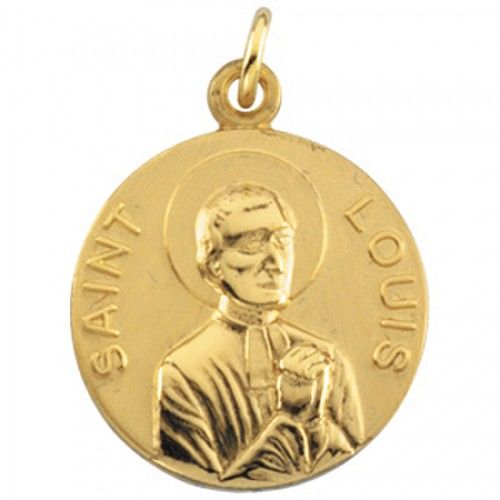 14k Yellow Gold St. Louis Medal Pendant or Charm