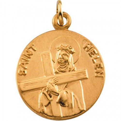 14k Yellow Gold St. Helen Medal Pendant or Charm