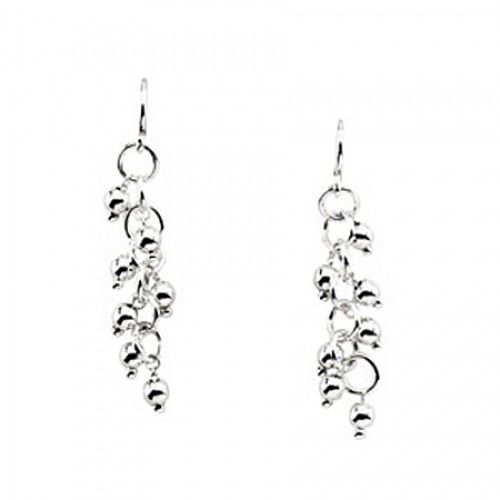 Dangle Earrings - Sterling Silver - 50 X 8 X 8mm
