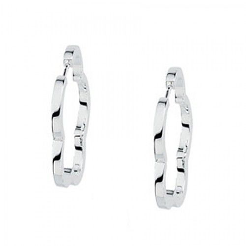 Flower Earrings - Sterling Silver - 33 X 2 X 33mm
