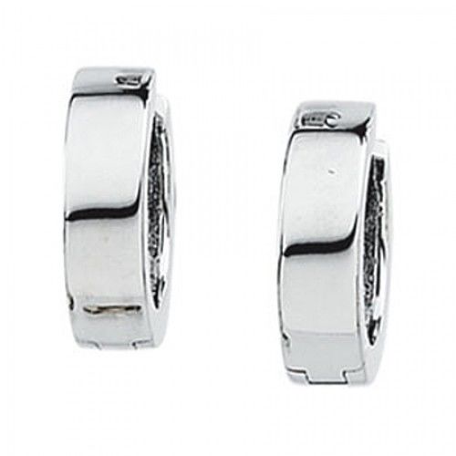 Round Dangle Earrings - 14k White Gold - 14.5mm