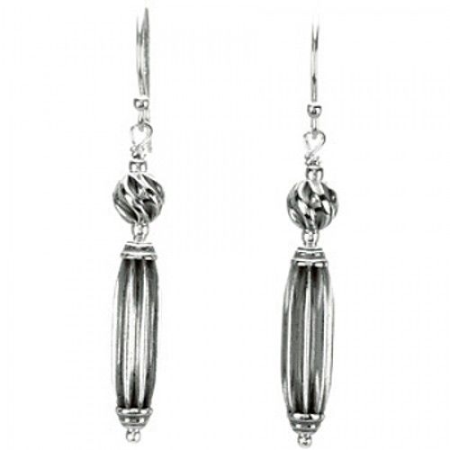 Sterling Silver Oxidized Dangle Earrings