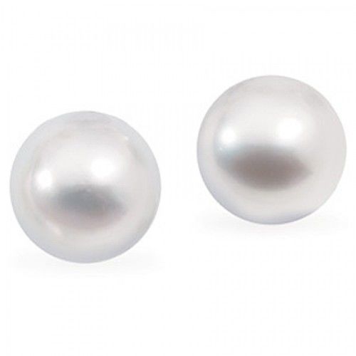 18k Yellow Gold South Sea Cultured Pearl Earring Studs - 15mm