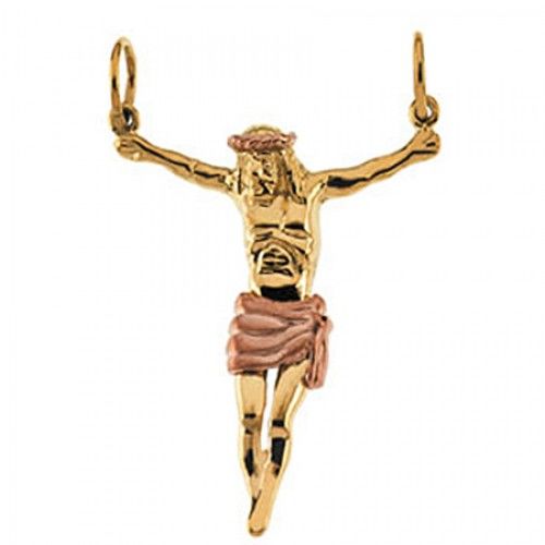 Divine 14k Yellow Gold Crucifix Pendant - 5.8 Grams