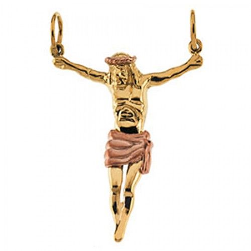 Righteous 14k Yellow Gold Crucifix Pendant - 2.4 Grams