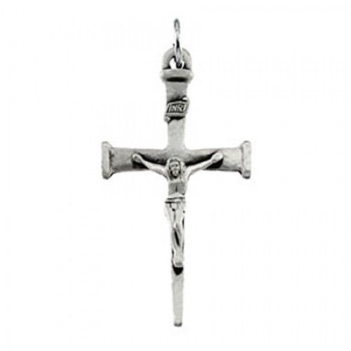 Holy Sterling Silver Crucifix Pendant - 9.2 Grams