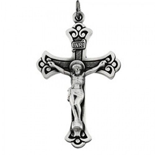 Sacred Sterling Silver Crucifix Pendant - 11.9 Grams