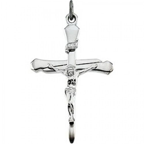Devout Sterling Silver Crucifix Pendant - 2.1 Grams