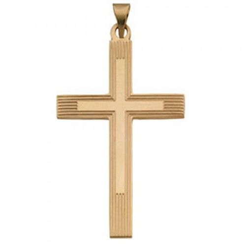 Cross Pendant - 14k Yellow Gold - 39.00 X 26.00 Mm