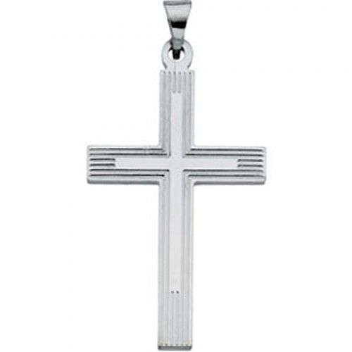 Cross Pendant - Sterling Silver - 29.00 X 19.00 Mm