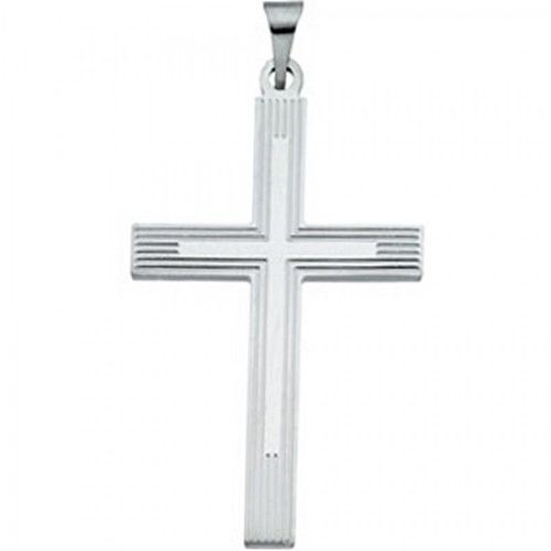 Cross Pendant - Sterling Silver - 32.00 X 21.00 Mm