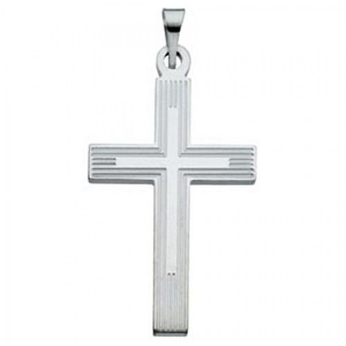 Cross Pendant - Sterling Silver - 25.00 X 16.00 Mm