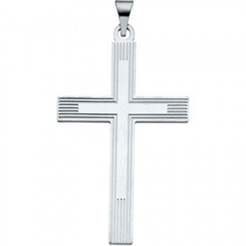 Cross Pendant - Sterling Silver - 39.00 X 26.00 Mm