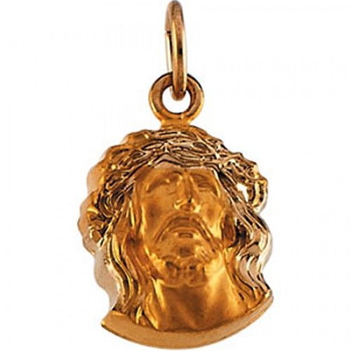 14k Yellow Gold Crown of Thorns Pendant 14.00 X 10.00mm