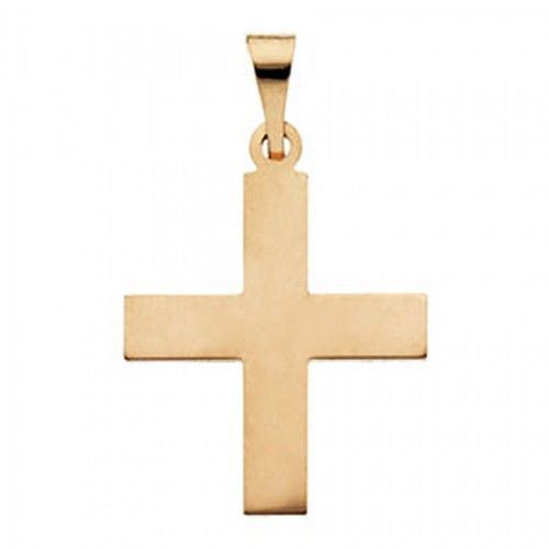 14k Yellow Gold Greek Cross Pendant - 15.50 X 14.00mm