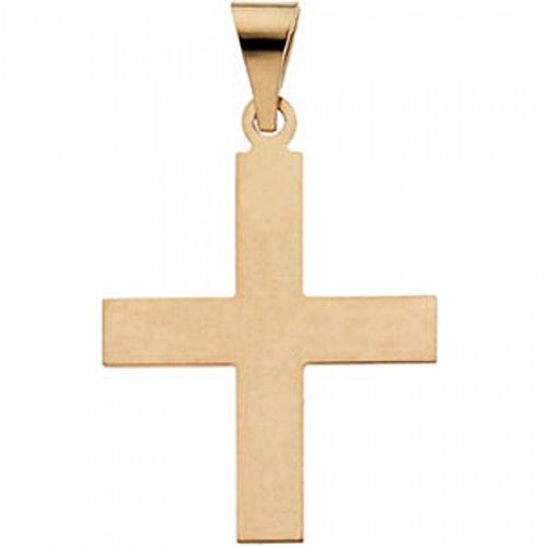 14k Yellow Gold Greek Cross Pendant - 20.50 X 18.00 Mm
